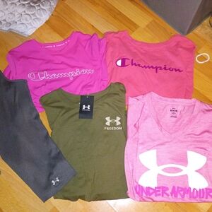 Brand new Champion & Under armour bundle Womans Size Large Tees